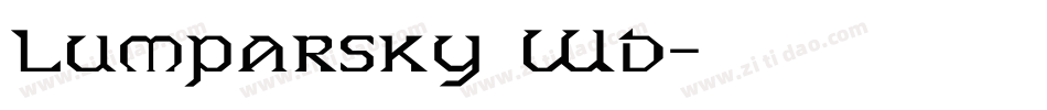 Lumparsky Wd字体转换